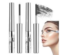 Mascara Washable Metal Curling 3D Mascara impermeabile, impermeabile e di lunga durata, slancio senza grumi per aggiungere lunghezza e volume fibra eyelash (nero) (2 pezzi)