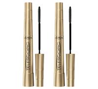 MASCARA WATERPROOF L’ORÉAL PARIS TELESCOPIC ALLUNGANTE NERO - SET DA 2 SCOVOLINI