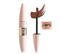 Mascara Waterproof Marrone, Mascara Volume Effetto Ciglia finte con Spazzola Double Face, Piegatura e Lunghezza Lunga Durata, No Smudge, No Clumpy, Volume e Lunghezza, Trucco Regalo Donna-03