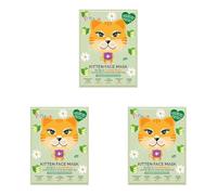 Mascarilla De Tela Animal Mask Gatito 7Th Heaven (Confezione da 3)