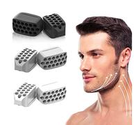 Mascella Allenamento Uomo, 6 Pezzi Esercizio Mascella, Jawline Allenamento Mascella Collo, Jaw Line Muscle Trainer per Uomini e Donne, Rafforzare e stringere le linee della allena mascella e del collo