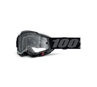 MASCHERA 100% ACCURI 2 ENDURO BLACK - LENTE DOPPIA TRASPARENTE