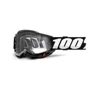 MASCHERA 100% ACCURI 2 ENDURO BLACK - LENTE TRASPARENTE