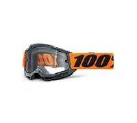 MASCHERA 100% ACCURI 2 ENDURO ORANGE - LENTE DOPPIA TRASPARENTE