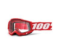 MASCHERA 100% ACCURI 2 ENDURO RED V1 - LENTE TRASPARENTE