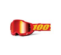MASCHERA 100% ACCURI 2 RED - LENTE A SPECCHIO ROSSA