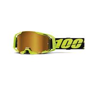 MASCHERA 100% ARMATIC NEON GIALLO - LENTE A SPECCHIO ORO 461385#1