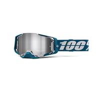 Maschera 100% Armega Albar Lente a Specchio Argento Motocross e Enduro