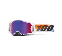 MASCHERA 100% ARMEGA HIPER UNITED - LENTE A SPECCHIO ROSSA/BLU