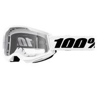 Maschera 100 strata 2 bianca lenti trasparenti