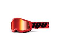 MASCHERA 100% STRATA 2 FMF RED - LENTE A SPECCHIO ROSSA
