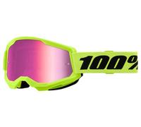 100% Strata 2 Occhiali da motocross giallo neon unisex, onesize