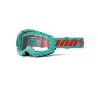 100percent Strata 2 Goggles Verde,Rosso Clear Lens/CAT0 Maupiti