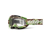 100% Maschera Strata 2 War Camo – Lente Trasparente – Unisex Nero Taglia Unica