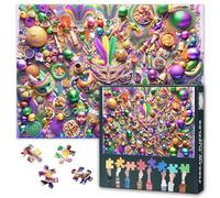 Maschera 1000 pezzi puzzle per adulti, maschere gorgeose e tonnellate di decorazioni Jigsaw puzzle 1000 pezzi, impossibile sfidante puzzle difficile jigsaw per adulti, 50 x 70 cm