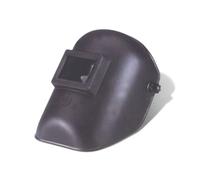 Maschera a casco di sicurezza per saldare con crociera regolabile portavetro 75x98 mm.