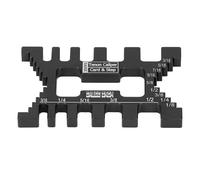 Maschera a coda di rondine per la lavorazione del legno Strumento di misurazione per macchina tavolo con calibro per tenone metrico imperiale in lega di alluminio (Nera)