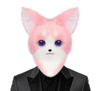 Maschera a forma di testa animale da Halloween Copricapo Cosplay Regolabile | Maschera da Costume Animale Testa Halloween per Adulti Spettacolo Teatrale Festa Masche