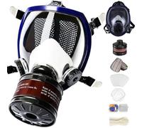 Maschera a gas, maschera completa, protezione per la polvere, protezione contro la polvere, nucleare e chimica, con filtro a carbone attivo, protezione per la polvere, polveri sottili per vapori di