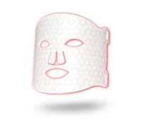 Maschera a LED per il viso - Maschera a LED per la terapia della luce con 7 modalità, Red Light Therapy Face Mask 7 funzioni con controller, ricaricabile luce rossa maschera viso per