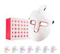 Maschera a LED per terapia della luce, maschera luminosa a 7 colori, con 270 perle, ricaricabile a LED, per la bellezza del viso, anti-invecchiamento, ringiovanimento, rassodante