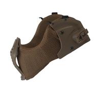 Maschera a Rete per Softair, Maschera Protettiva a Mezzo Volto | Nylon, ABS, Durevole e resistente all'usura, Leggero e pieghevole, Design compatibile con il casco