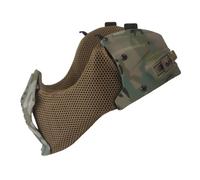 Maschera a Rete per Softair, Maschera Protettiva a Mezzo Volto | Nylon, ABS, Durevole e resistente all'usura, Leggero e pieghevole, Design compatibile con il casco