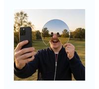 Maschera a specchio: ciò che vedo, specchio per testa anti-selfie, divertente accessorio per foto