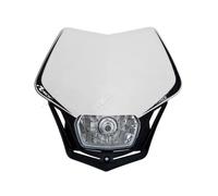 Maschera a V per moto fanale a 35 W e luce di posizione nero e bianco universale