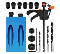 Maschera A Vite Tascabile | Modello Di Connessione In Legno Di 15 Gradi - Allineamento Preciso Per Le Viti Di Collegamento Nella Costruzione Di Mobili E Nella Carpenteria