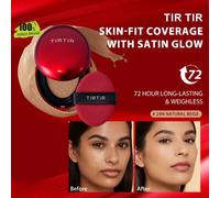 Maschera Adattabile Cuscino Rosso, Copertura Ariosa, Strato Opaco Sfumato, Velo Micro-Cristallino Luminoso, Aderenza Resistente alla Maschera, Senza Olio Adatto per l'Acne, Strato Magnetico Idro-Lock,