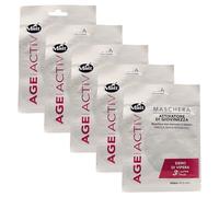 Maschera Age-Activ Viso Monouso In Tessuto ATTIVATORE DI GIOVINEZZA, Pratica Senza Risciacquo. Con Siero Di Vipera 17ml (5 Confezioni)