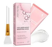 Maschera Al Collagene, Maschera Del Collagene Maschera Peel Off Di Notte, Collagen Night Wrapping Mask, Profonda Idratazione, Tonificante, Levigatura, Lucentezza, Elasticità E Idratazione