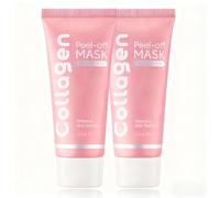 Maschera al collagene Skynflow, maschera viso peel-off al collagene, maschere viso peel-off avvolgenti per migliorare l'elasticità della pelle, ridurre il rilassamento cutaneo e l'opacità,2PCS