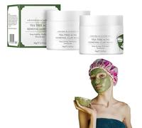 Maschera all'argilla dell'albero del tè Maschera all'argilla per la rimozione dell'acne dell'albero del tè Maschera idratante per la pulizia profonda Maschera per il viso per il controllo dell'olio de