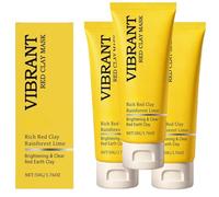 Maschera all'argilla rossa australiana, una maschera di fango profondamente disintossicante e detergente, lascia la pelle morbida, luminosa e trasparente. La sua formula non secca ed è facile da risc