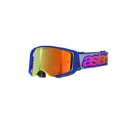 Maschera Alpinestars Supertech Vision Vista Blu Giallo Viola Motocross Enduro
