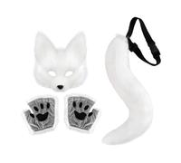Maschera Animale Da Travestimento Oggetto Scenico Da Festival Con Coda E | Maschera Carnevalesca Per Halloween, Feste, Cosplay, Ballo Mascherato, Spettacolo Teatrale, Carnevale, E