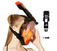 Maschera Anti Appannamento Per Snorkeling | Maschera Frontale Snorkeling Antiappannante 180°,Dispositivo Per Respirazione Con Drenaggio Automatico Per Viaggiatori Nuotatori Appassionati Turisti