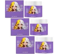 Maschera anti-ingiallimento viola per capelli, condizionante per capelli secchi e danneggiati, per capelli biondi platino, grigi e argento