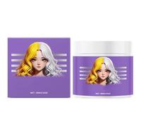 Maschera anti-ingiallimento viola per capelli, condizionante per capelli secchi e danneggiati, per capelli biondi platino, grigi e argento