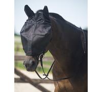 Maschera anti mosche con protezione per le orecchie QHP Noir Shetland