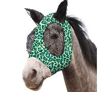 Maschera anti-mosche per cavalli con texture verde latte, morbida e delicata sulla pelle, protezione UV, anti-zanzare e anti-mosche, adatta per la protezione del cavallo durante tutto il giorno Modell