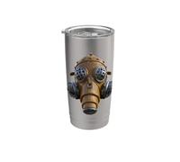 Maschera antigas di sicurezza militare per la malattia dei batteri e il virus Bicchiere termico in acciaio inox doppia parete