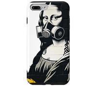 Maschera antigas Mona Lisa Street Art design graffiti Custodia per iPhone 7 Plus/8 Plus