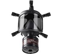 Maschera antigas respiratore integrale con filtro a carbone attivo da 40 mm per polvere, gas, vapori, prodotti chimici, ideale per resina, levigatura, spruzzatura, lavori edili