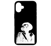 Maschera antigas Stencil Graffiti in bianco Custodia per iPhone 16 Plus