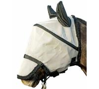 Maschera antimosche antistrappo per cavalli con copriorecchie Hkm Sports Equipme