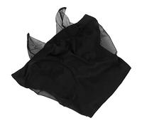 Maschera Antimosche in Rete per Cavalli, Maschera Antimosche Cavallo, Maschera Antizanzare Traspirante, Protezione per Le Orecchie per Fienile (Nero)