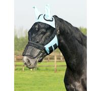 Maschera antimosche per cavalli QHP Bleu Completo